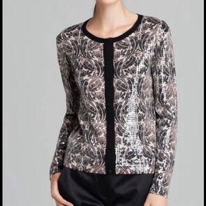 Tory Burch Mikki Cardigan Sequin-Trimmed